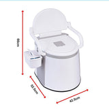 19L Camping Portable Toilet ??Outdoor & Indoor Travel Commode Potty with Built-In Tissue Box