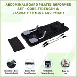 Abdominal Board Pilates Reformer Set – Core Strength & Stability Fitness Equipment - Side View