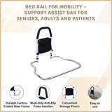 Bed Rail for Mobility – Support Assist Bar for Seniors, Adults and Patients - Side View