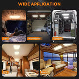 RV Caravan Interior LED Ceiling Light - Side View