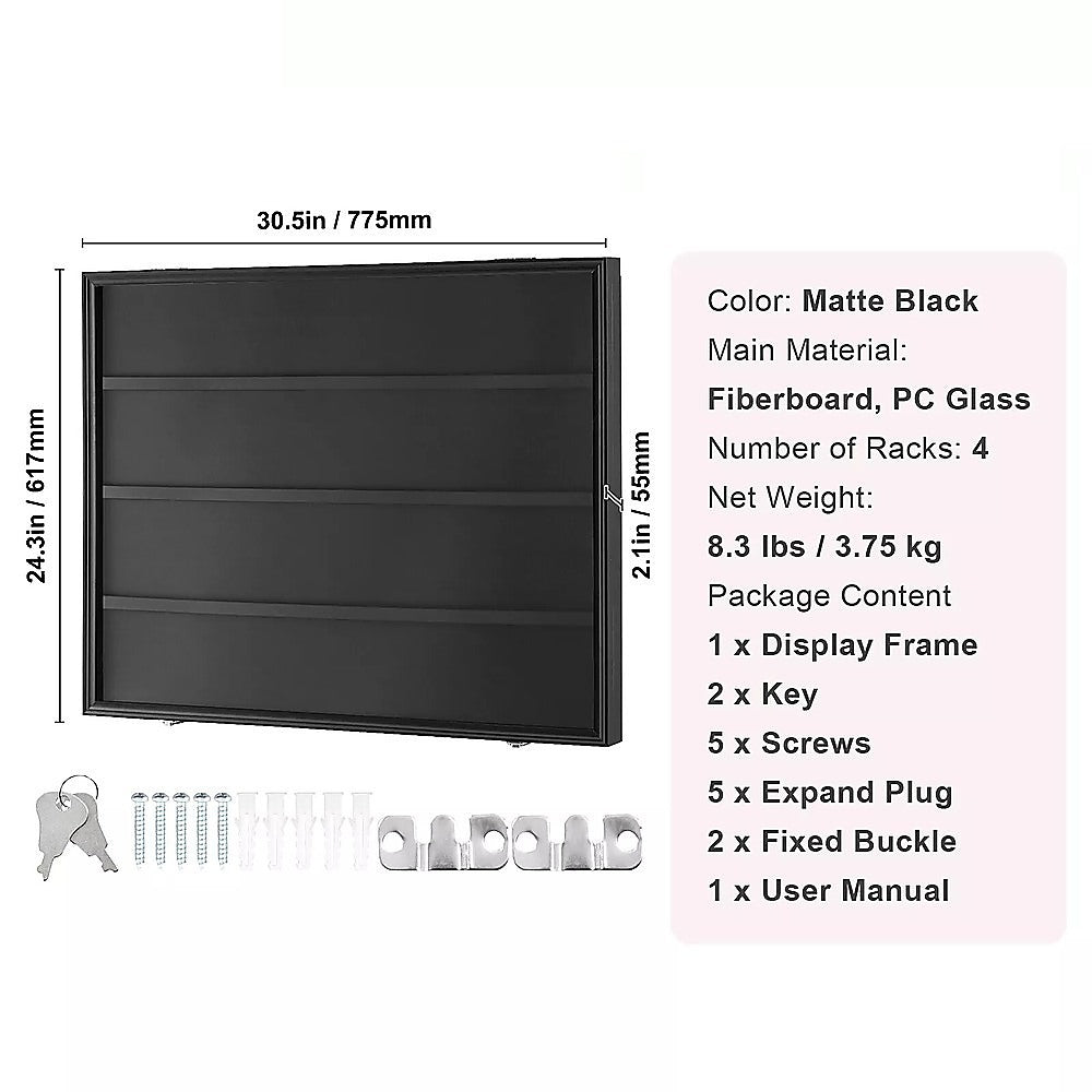 36 Graded Sports Card Display Case
