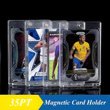 25 Pack Magnetic Card Holder For 35PT Trading Sports Cards - Top-Down View