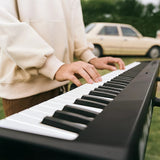 Folding Digital Piano 88 Key Velocity-Sensitive + Carry Case Pedal - Low Angle