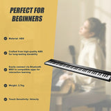 Folding Digital Piano 88 Key Velocity-Sensitive + Carry Case Pedal - Extra Image