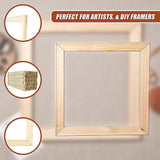 50x Canvas Stretcher Bars Frames Pine Wood - Top-Down View