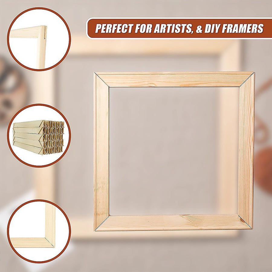 50x Canvas Stretcher Bars Frames Pine Wood, image 4