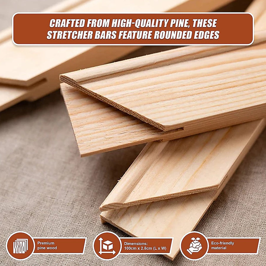 50x Canvas Stretcher Bars Frames Pine Wood, image 7
