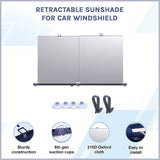 Retractable Sunshade for Car Windshield - Side View