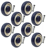 8 x 5" Diameter Wheels Nuts and Bolts included