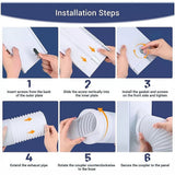 Portable Air Conditioner Window Kit ??Exhaust Hose Adaptor Pipe & Slide Plate
