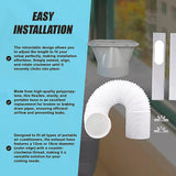 Portable Air Conditioner Window Kit ??Exhaust Hose Adaptor Pipe & Slide Plate