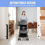 Retractable Baby Safety Fence Pet Stair Gate Barrier for Kids Dog Cat 3M - Top-Down View