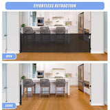 Retractable Baby Safety Fence Pet Stair Gate Barrier for Kids Dog Cat 3M - Rear View