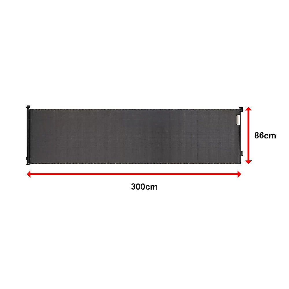 Retractable Baby Safety Fence Pet Stair Gate Barrier for Kids Dog Cat 3M