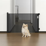 Retractable Baby Safety Fence Pet Stair Gate Barrier for Kids Dog Cat 3M - Rear View