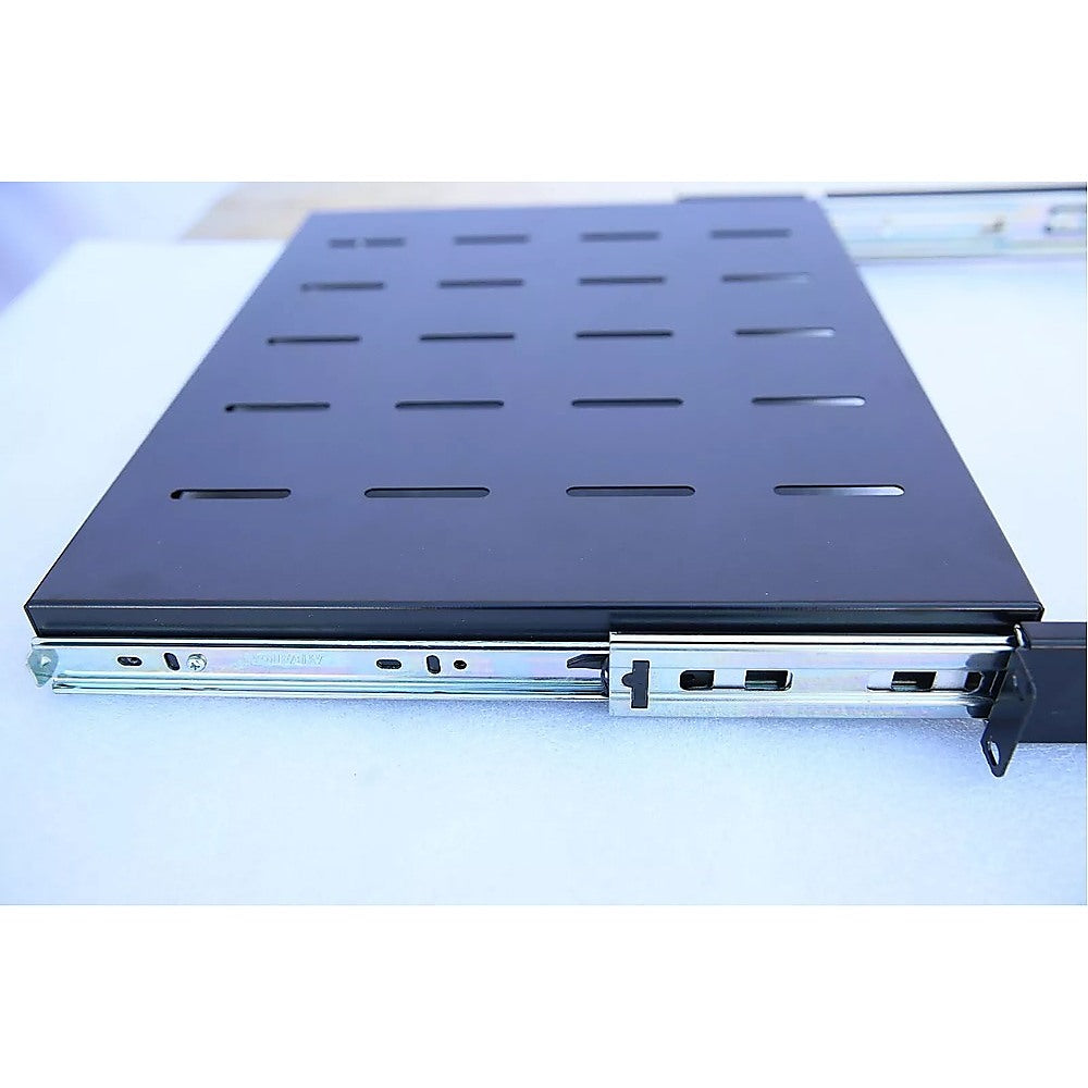 Sliding Rack Server Shelf For Rack 1U 19" 4 Post Rack Mount-Adjustable 15"-22"