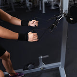 2 x Universal Foam Handle Exercise Machine Attachments - Front View