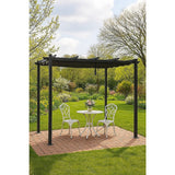 3x4M Aluminium Pergola Marquee with Retractable Roof – Garden Canopy - Front View