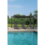 3x4M Aluminium Pergola Marquee with Retractable Roof – Garden Canopy - Side View