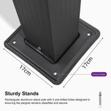 3x4M Aluminium Pergola Marquee with Retractable Roof – Garden Canopy - Rear View