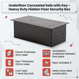 Underfloor Concealed Safe with Key – Heavy Duty Hidden Floor Security Box - Extra Image