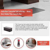 Underfloor Concealed Safe with Key – Heavy Duty Hidden Floor Security Box - Extra Image