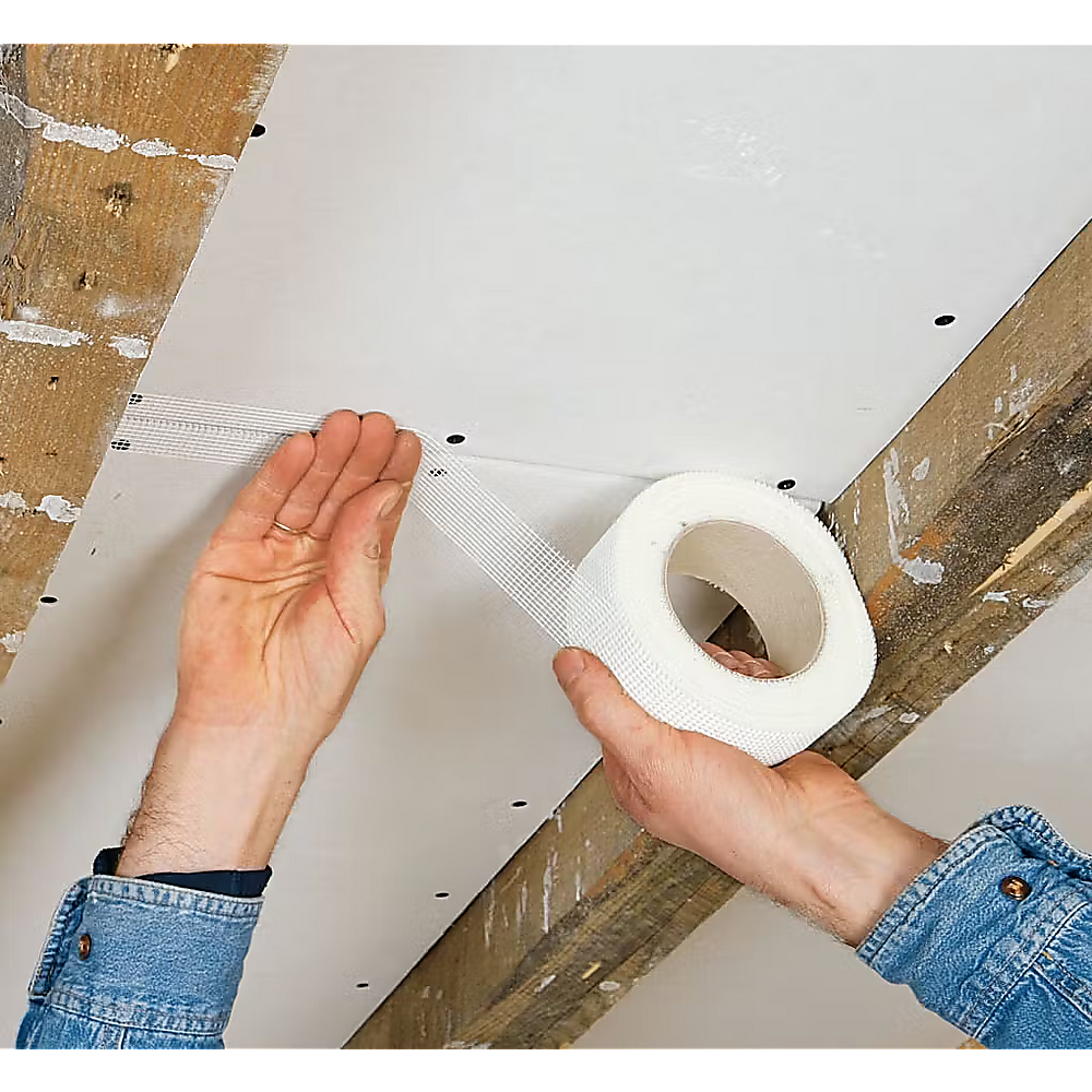 24-Pack Fibreglass Plasterboard Joint Tapes – 50mm x 90m Self-Adhesive Drywall Mesh Rolls