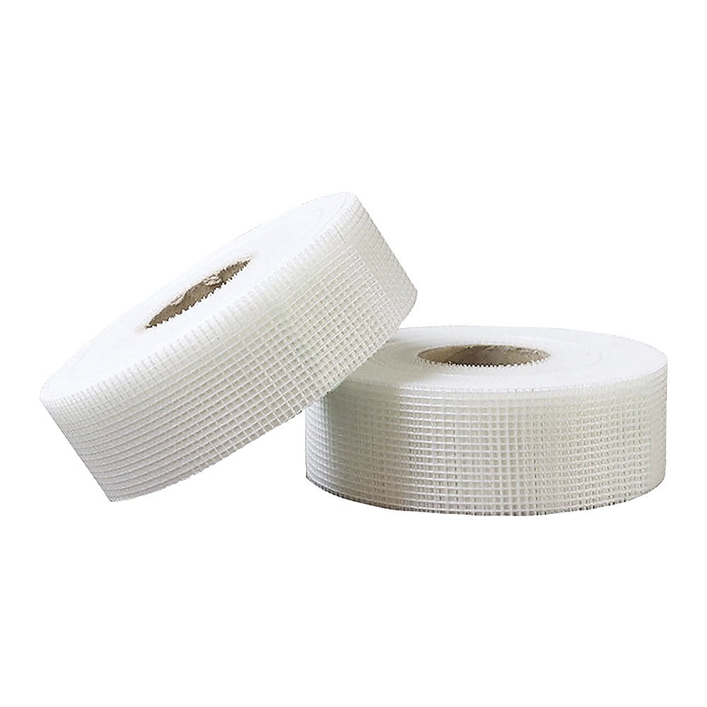 24-Pack Fibreglass Plasterboard Joint Tapes – 50mm x 90m Self-Adhesive Drywall Mesh Rolls