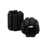 2-Piece Ankle & Wrist Weights – 1kg Pair Adjustable Workout Bangles (Black)