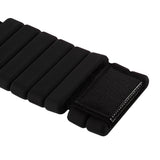 2-Piece Ankle & Wrist Weights – 1kg Pair Adjustable Workout Bangles (Black) - Top-Down View