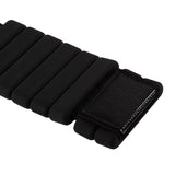 2-Piece Ankle & Wrist Weights – 2kg Pair Adjustable Workout Bangles (Black) - Top-Down View