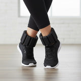 2-Piece Ankle & Wrist Weights – 2kg Pair Adjustable Workout Bangles (Black) - 45-Degree Angle