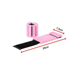 2-Piece Ankle & Wrist Weights – 1kg Pair Adjustable Workout Bangles (Pink) - Extra Image