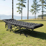 Camping Bed Elevated Cot with Mattress Foldable Outdoor Adult Sleeping