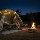 Camping Bed Elevated Cot with Mattress Foldable Outdoor Adult Sleeping - 45-Degree Angle