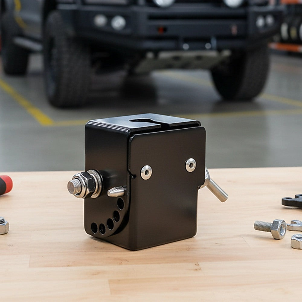 Adjustable Folding UHF Antennas Mount Bracket – Black Bullbar Clamp