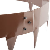 60cm Steel Garden Tree Ring with Spikes – Heavy-Duty Root Barrier & Edging - Top-Down View