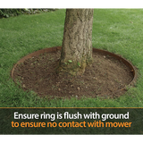 60cm Steel Garden Tree Ring with Spikes – Heavy-Duty Root Barrier & Edging - Extra Image