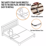 Adjustable Bed Rail – Bedside Handle with Storage Pocket & Safety Strap
