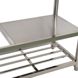 Freestanding Stainless Steel Kitchen Sink 120x50x79cm – Commercial Utility Wash Basin - Extra Image