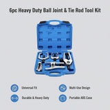 6pc Heavy Duty Ball Joint & Tie Rod Tool Kit – Pitman Arm Puller Remover Set - Extra Image