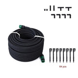50m Porous Soaker Hose – Leaky Garden Irrigation Pipe for Efficient Watering - Top-Down View