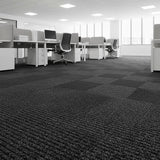5m² Black Carpet Tiles Set – Commercial & Domestic Flooring for Office, Retail, Home