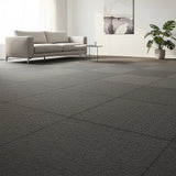 5m² Dark Grey Carpet Tiles Set – Commercial & Domestic Flooring for Office, Retail, Home - Front View