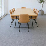 5m² Light Grey Carpet Tiles Set – Commercial & Domestic Flooring for Office, Retail, Home - Close-Up Angle