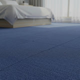 5m² Blue Carpet Tiles Set – Commercial & Domestic Flooring for Office, Retail, Home - Rear View