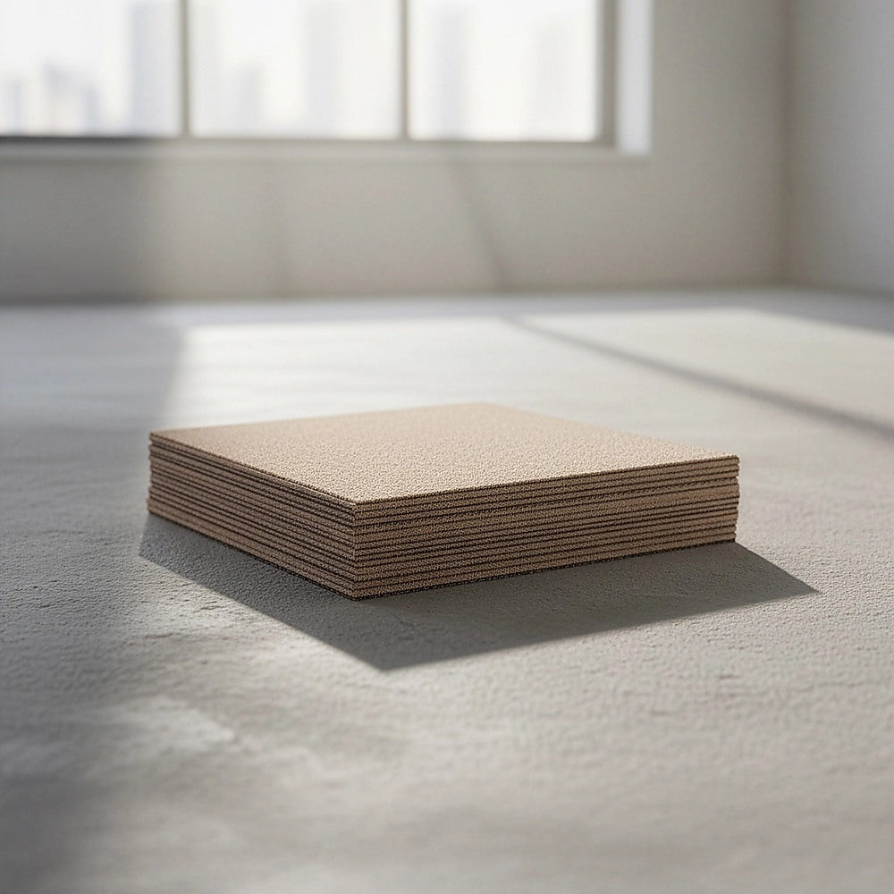 5m² Beige Carpet Tiles Set – Commercial & Domestic Flooring for Office, Retail, Home