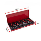 131pc Helicoil-Type Thread Repair Kit – Metric Insert Tool Set for Damaged Threads