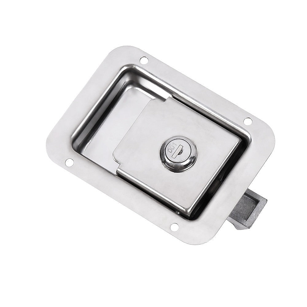 4 x Toolbox Lock Steel Paddle Handles – Heavy Duty Trailer Door Latch Set for Ute & Tool Cabinets