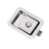 4 x Toolbox Lock Steel Paddle Handles – Heavy Duty Trailer Door Latch Set for Ute & Tool Cabinets - Top-Down View